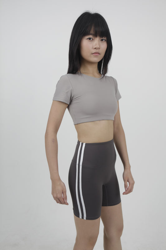 CHARLOTTE Stripped Shorts